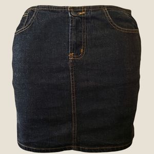 Mossimo Denim Mini Skirt Black